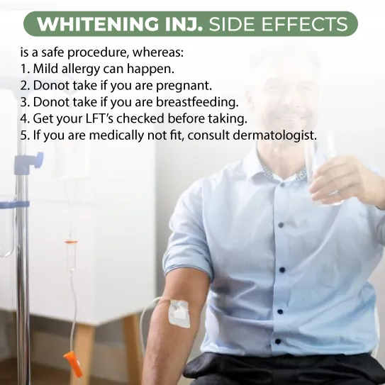 whitening injection side effects