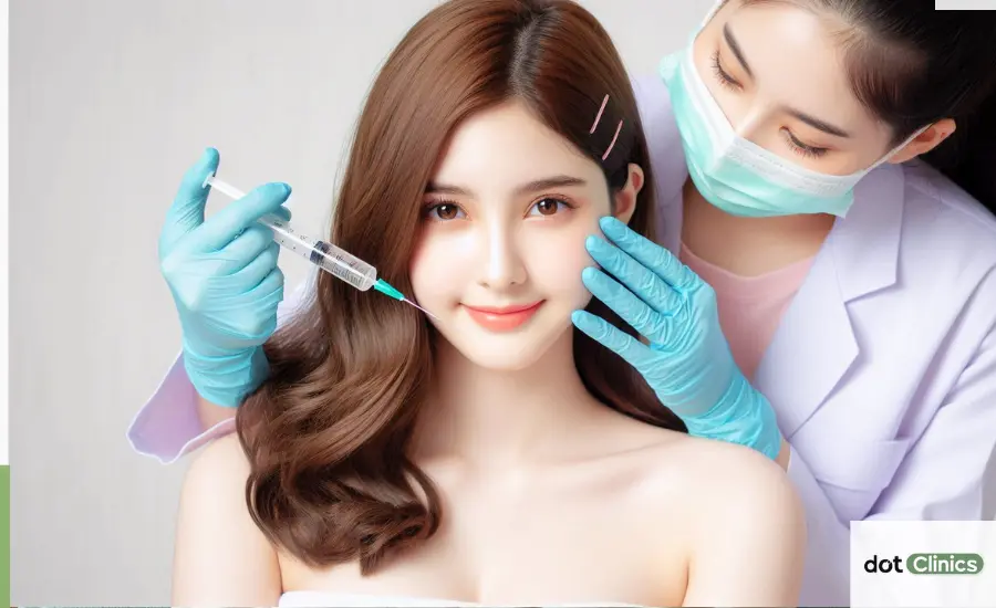 Whitening Injections Treatment Process - Inner Images - Dot Clinics Pakistan