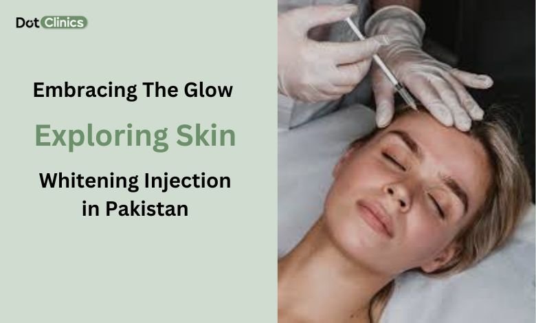 A expert injecting glutathione injection to the patient to getting results and benefits